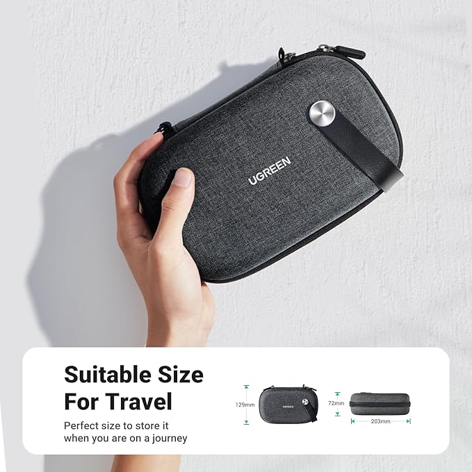 UGREEN Electronic Organizer Travel Case Pouch Bag Accessories Portable Waterproof Storage Bag Travel Essentials with Cable USB Flash Drive Charger External Battery Memory Card