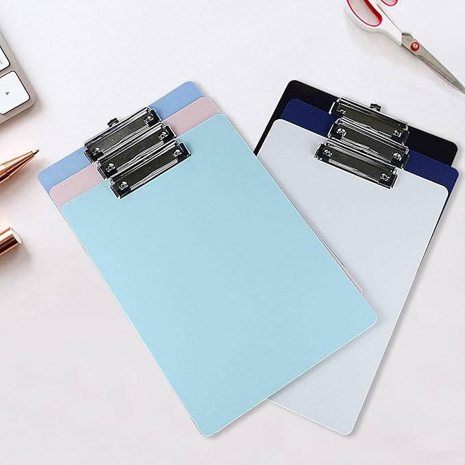 BOMEI PACK Color Clipboards 18 Pack, Plastic Bulk Clip Boards for Classroom and Office, A4 12.5 x 9 Inch