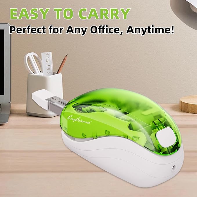 Electric Stapler，Including 2000 Staples and 1 Staple Remover, Suitable for Palm Size and high Comfort，25 Sheet Capacity, AC Adapter or Battery Powered，Battery not Included