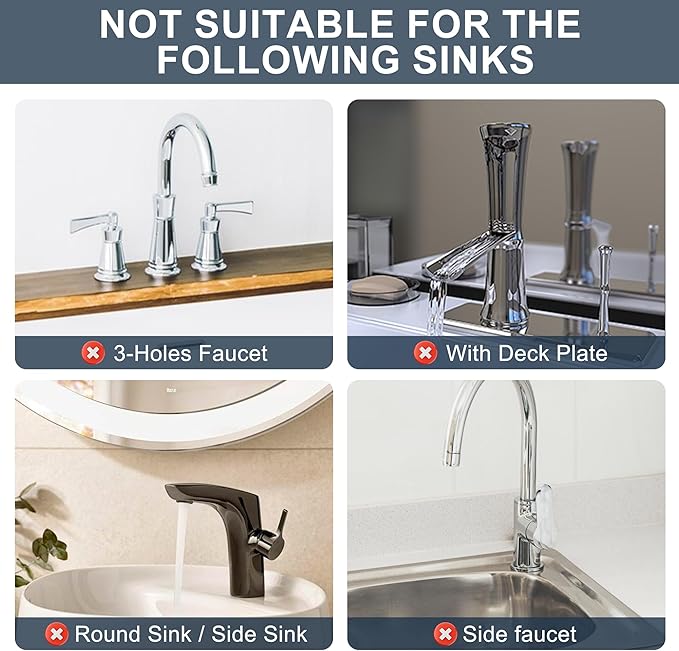 Kitchen Faucet Sink Splash Guard, Silicone Faucet Water Catcher Mat – Sink Draining Pad Behind Faucet, Grey Rubber Drying Mat for Kitchen