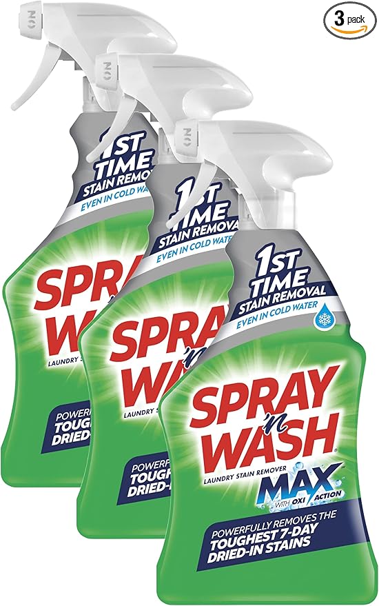 Spray 'N Wash Max Laundry Strain Remover 16 oz, Packaging may vary (Pack of 3)