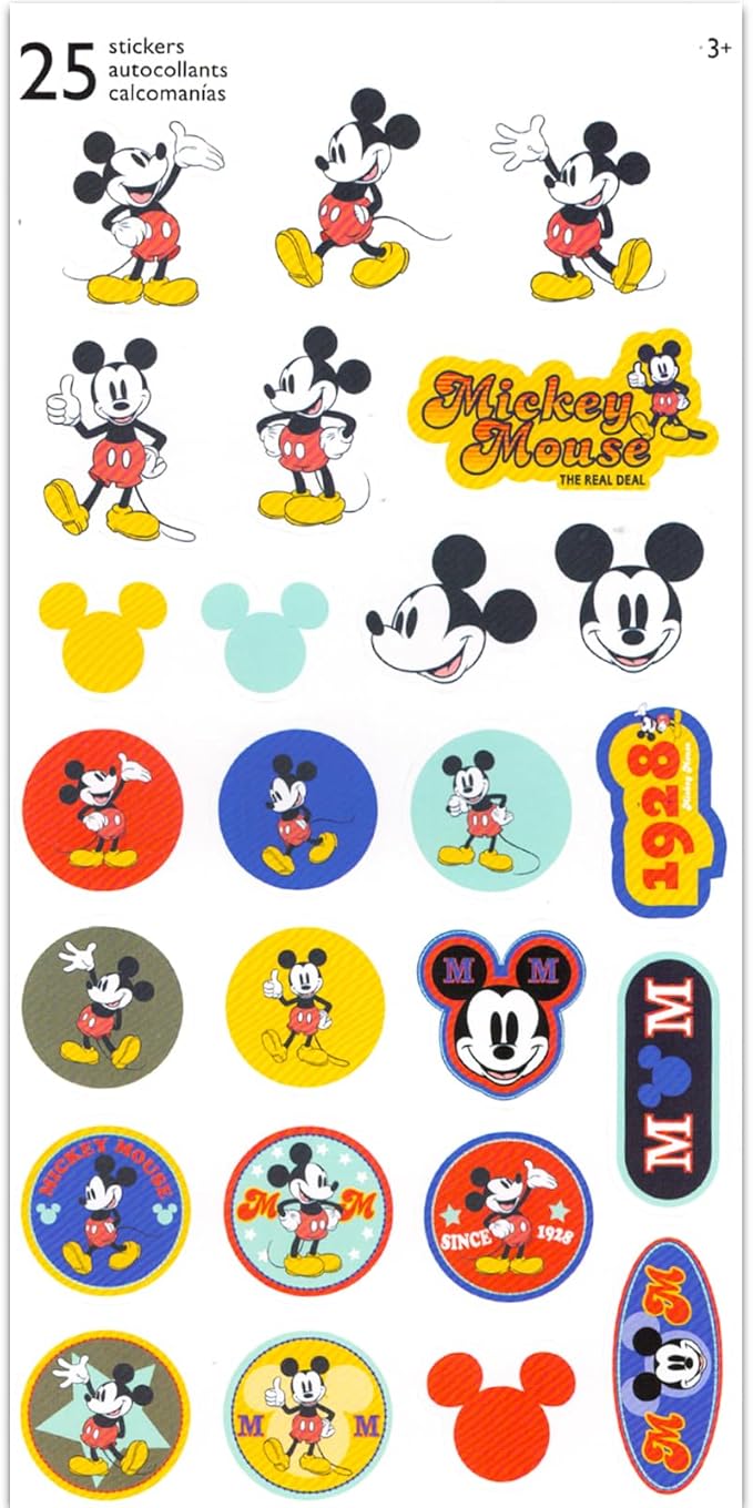 Disney Mickey Mouse Pen Set - 3 Pc Mickey, Donald, Goofy Ballpoint Pens Gift Bundle for Kids Plus Stickers, More | Mickey and Friends School Supplies, Office Supplies