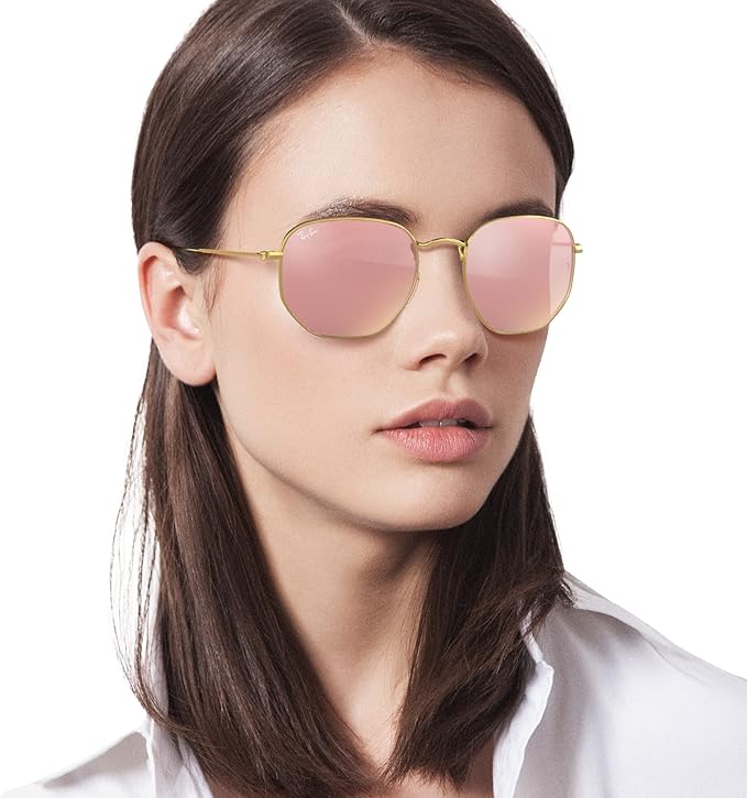 Ray-Ban unisex-adult Rb3548n Hexagonal Flat Lens Hexagonal Sunglasses