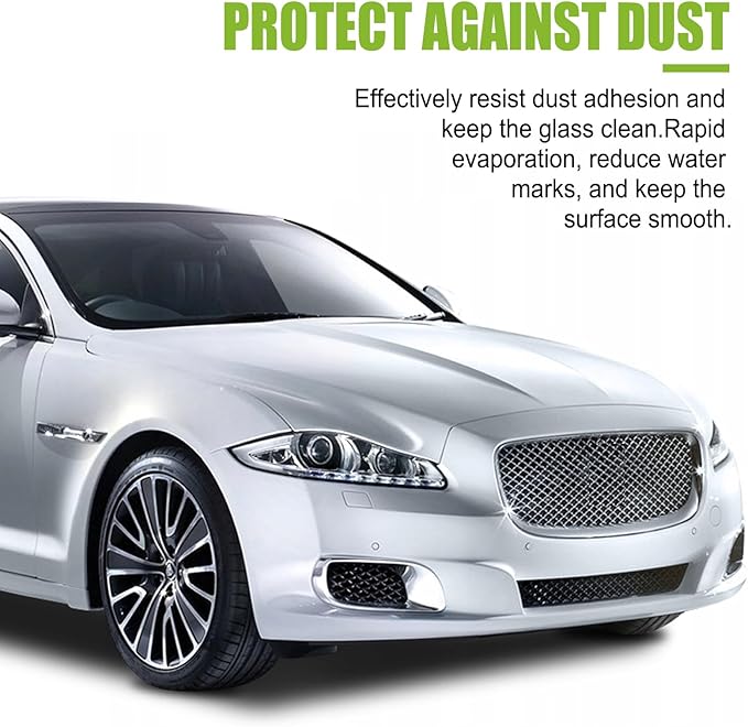 Automotive Oil Film Cleaning Brush for Car Windows, Glass Cleaning Board, Car Windshield Cleaner, Suitable for Windshield Glass Oil Film Remover (greener-L)