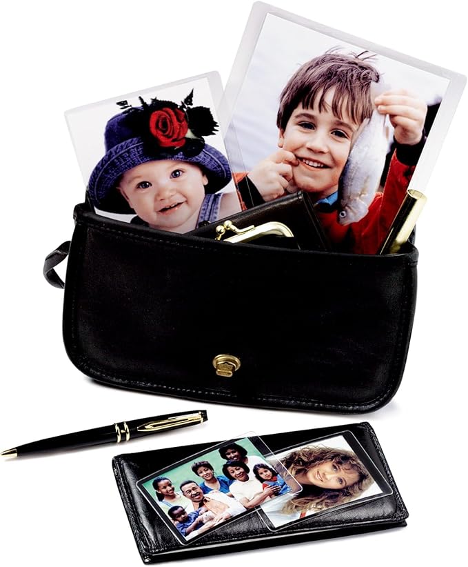 Scotch Self-Sealing Laminating Pouches, Wallet Photo Size, Glossy Finish, 2 1/2 in. x 3 1/2 in., 5 Pouches (Pack of 2)