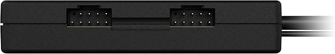 Corsair Internal 4-Port USB 2.0 Hub - 4X 9-Pin USB 2.0 Ports - Easy Magnetic Installation - Compatible with Most Intel® and AMD® Motherboards - Black