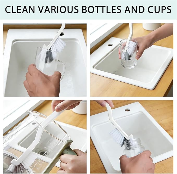 Crevice Cleaning Brush - Grout Scrub Brush, House Cleaning Supplies, Gap Cleaning Tools, Home Essentials, Gifts for Women Men, Hard Bristle Crevice Cleaner Brush for Household Use, Bathroom 12PCS