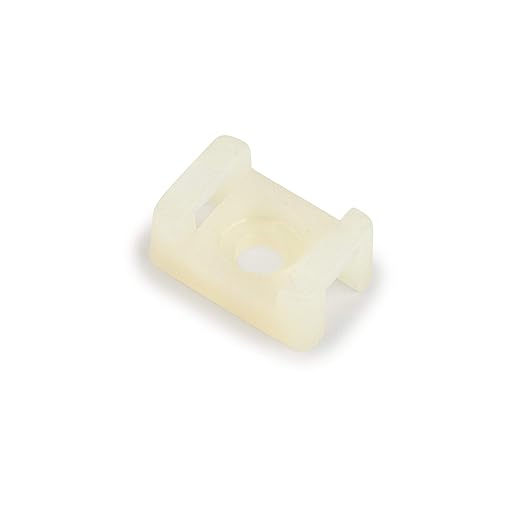 3M Cable Tie Mounting Base CTB87X62NTS-C, 2-way Screw Mount
