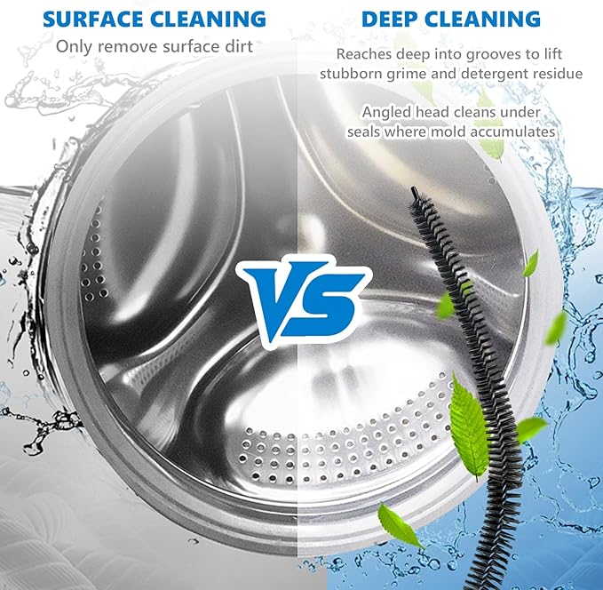Full-Bristle Dryer Vent Cleaner Brush, Dryer Lint Brush and Lint Removal Tool for Trap and Duct, 27.95 Inches, Flexible for Deep Cleaning to Remove Pet Hair & Lint and Improve Efficiency