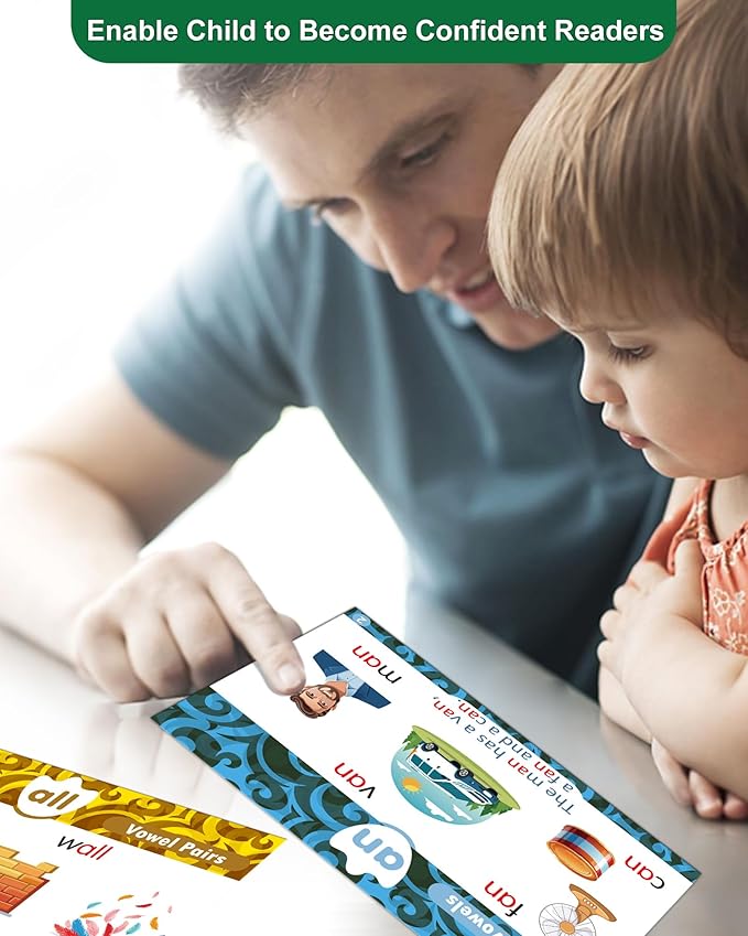 Phonics Flash Cards for Kids 4-8 | Learn to Read with CVC Words & Sight Words | Kindergarten&Preschool Learning Activities with Colorful Illustrations | Educational Homeschool Gifts for Boys & Girls