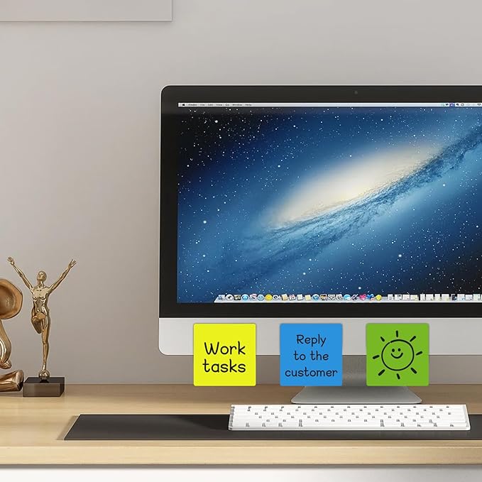 Reusable Magnetic Sticky Notes,3”x3”,24Pack,Dry Erase Magnets Magnetic Labels,Bright Colors Magnet Sheets,Easy to Post for Fridge,Whiteboard,Locker
