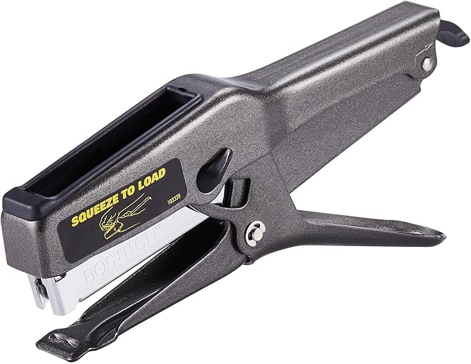 Amax 02245 Plier Stapler 2-45 Sheet Cap. Uses B8 Staples Black