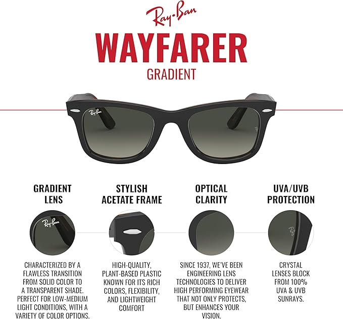 Ray-Ban Rb2140 Original Wayfarer Gradient Square Sunglasses