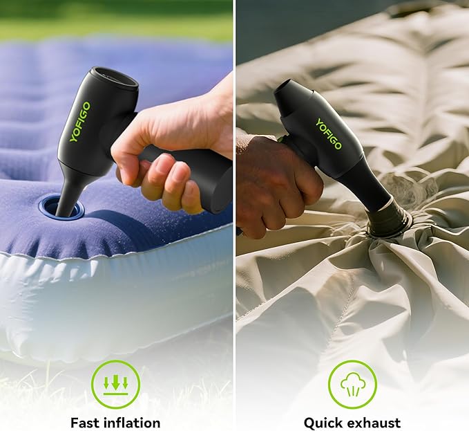 Compressed Air Duster, YOFIGO Electric Air Duster PC & Keyboard Cleaning Kit, 150000RPM Rechargeable 4-Speed Dust Mover for Car, Mini Metal Handheld Air Blower Replaces Compressed Air Can