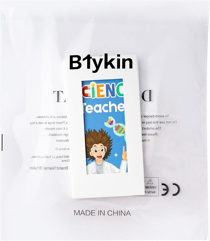 B1ykin Cute Sticky Notes Set - World’s Best Science Teacher Self-Stick Notes Pad, 550 Sheets Writing Memo Pages Sticky Notepad for Appreciation Gifts, School Office Party Supplies (Science Teacher)