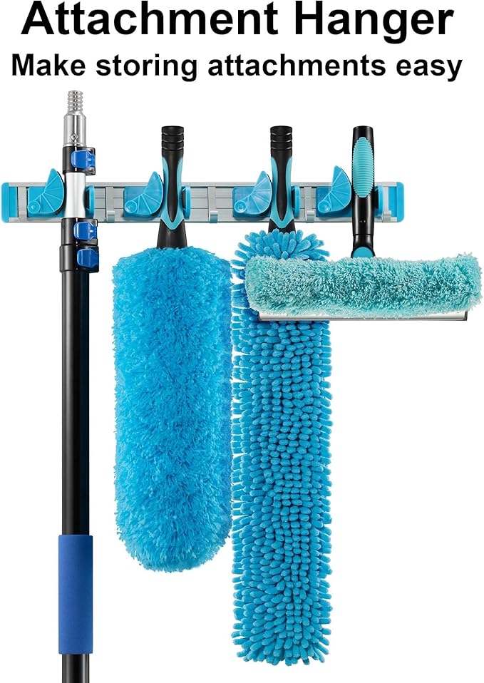 20 Foot High Reach 5-to-12 Foot Long Duster for High Ceilings Fan Cleaner with Sturdy Lightweight Extension Pole