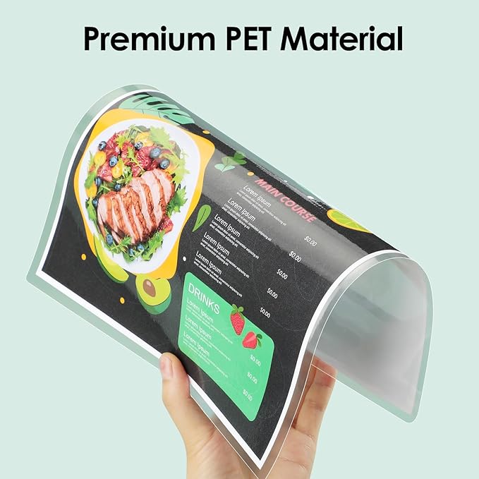 KTRIO 10 Pack Self Sealing Laminating Sheets 8.5 x 11, 10 Mil Thick Self Adhesive Laminating Pouches, Clear Lamination Sheets, 9 x 11.5 Laminate Sheets, No Laminator Machine Needed, No Heat, Office