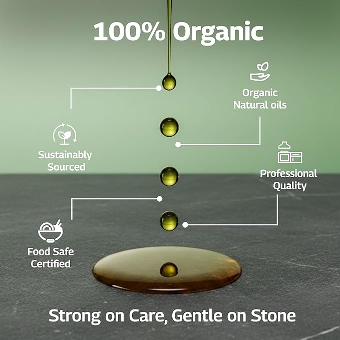 The Original Soapstone Oil | All Natural Food-Safe Blend (NO Mineral Oil) for Soapstone Countertops – Enhances & Darkens Stone, Low-Maintenance Easy to Apply (4oz)