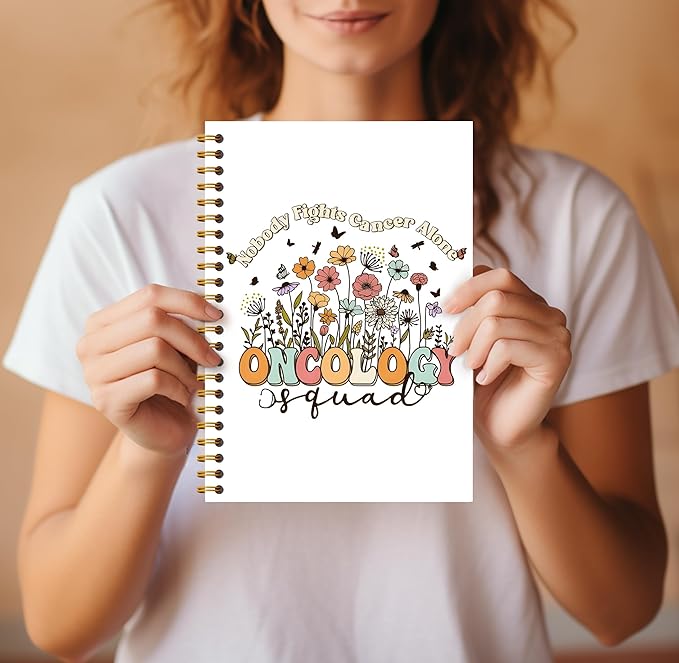 Oncology Nurse Gifts - Oncologist Gifts, Oncology Team Cancer Nurse Gifts, Oncology Squad Notebook Journal, Nurse Notebook, Spiral Notebook 5.5x8.3