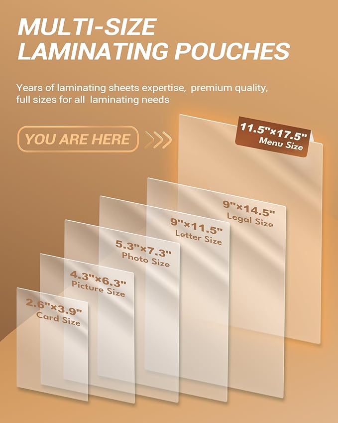 Uinkit Hot Thermal Laminating Pouches 5mil Thick for Extra Protection 11.5x17.5 inches Laminating Sheets for Sealed 11x17inches Document and Photo 50 Pack A3 Menu Taloid Size