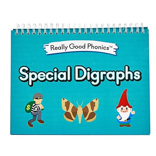 Really Good Phonics Decodable Readers Flip Chart, Consonant Digraphs and Special Digraphs, Learning Activities for Kids, Homeschool & Classroom Must Haves