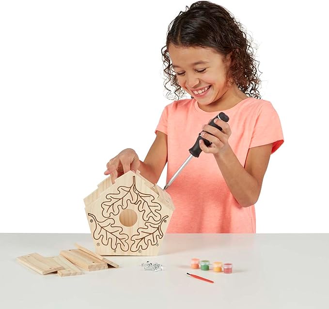 Melissa & Doug Created by Me! Birdhouse Build-Your-Own Wooden Craft Kit