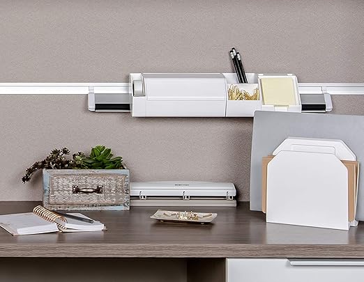 Bostitch Office Premium 3 Hole Punch, 12 Sheet Capacity, Metal, Rubber Base, Easy-Clean Tray, White (KT-HP12-WHITE)