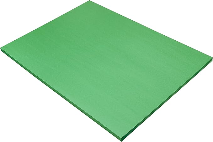 Prang (Formerly SunWorks) Construction Paper, Bright Green, 9" x 12", 50 Sheets
