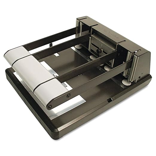 Bostitch 03200 Xtreme Duty 2-3 Hole Punch, 160-Sheet Capacity, Black/Silver