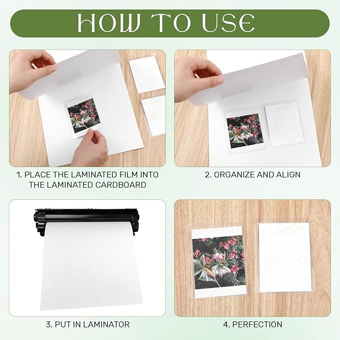 5 Pack Laminator Carrier Sleeve 9 x 15 Inch Lamination Carrier Letter Size Thermal Laminating Carriers Sheets Lamination Thermal Protection for All Brand Laminating Pouch