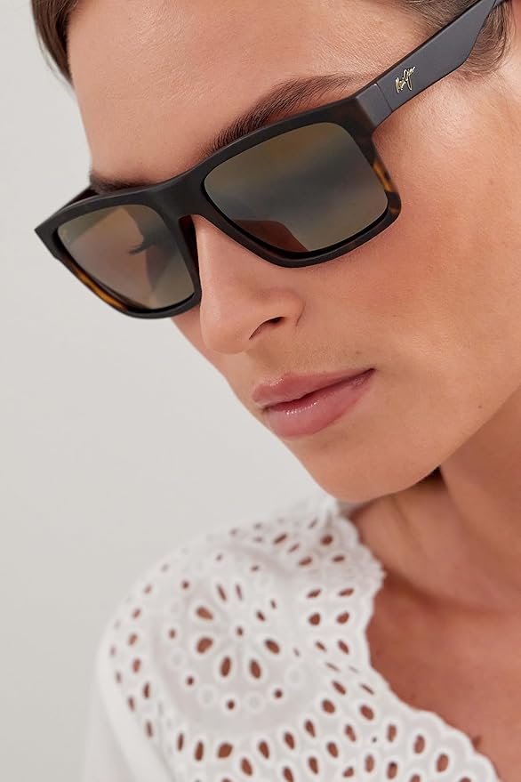 Maui Jim Polarized Men's and Women's The Flats Rectangular Sunglasses