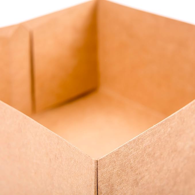 Hallmark 8" Gift Boxes (; Square Kraft) for Valentine's Day, Birthdays, Crafts and More, 5 Count (Pack of 2)