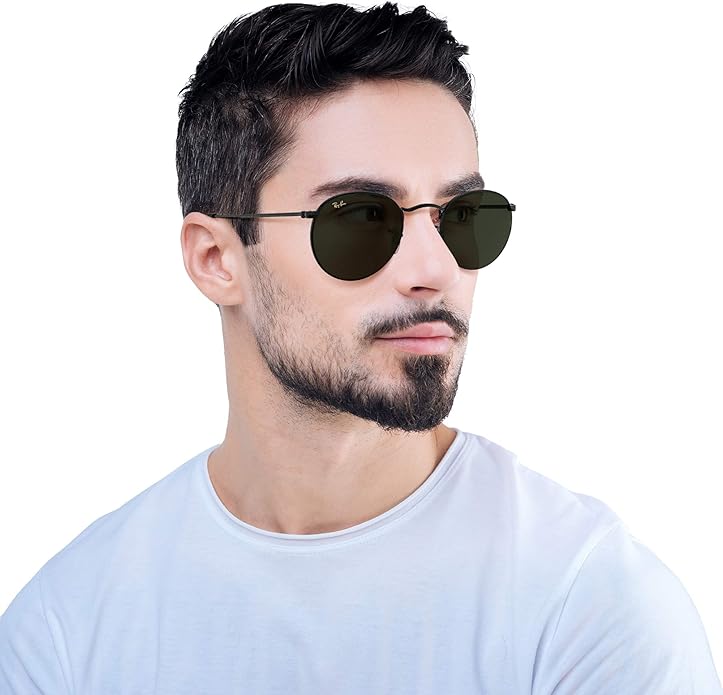 Ray-Ban Unisex Rb3447 Round Metal Round Sunglasses