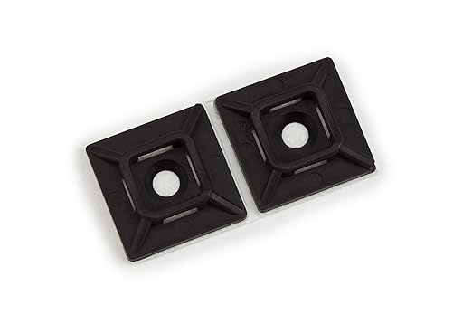 3M Cable Tie Mounting Base CTB87X62NTS-C, 2-way Screw Mount