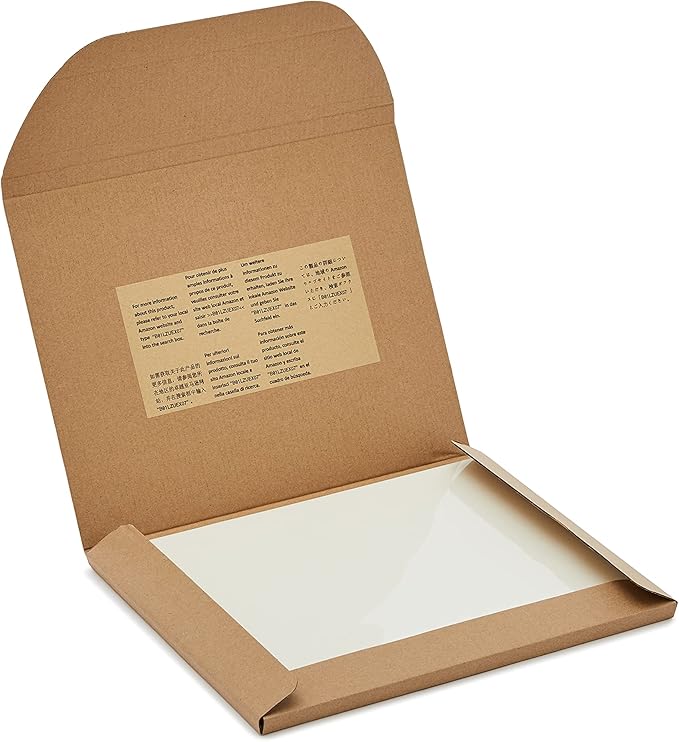 Amazon Basics Clear Thermal Laminating Plastic Paper Laminator Sheets, 9 x 11.5-Inch, 50-Pack, 2.8mil