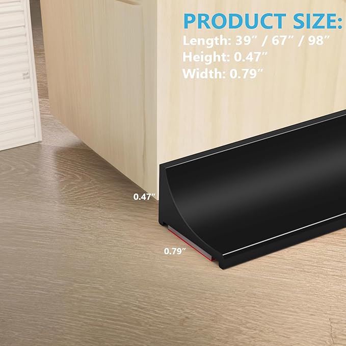 67Inch Shower Threshold Water Dam, Self-Adhesive Silicone Shower Barrier Water Stopper Shower Door Bottom Seal Strip Shower Splash Guard for Bathroom Kitchen Bathtub