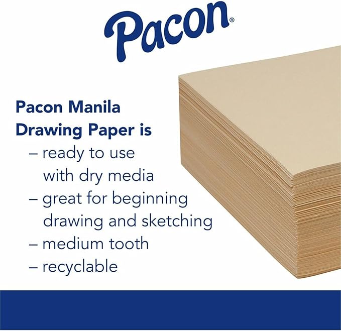 Pacon Medium Weight Manila Drawing Paper 12x18"