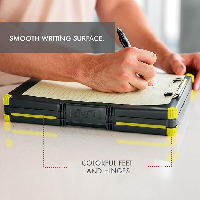 Dexas Duo Clipcase Dual Sided Storage Case and Organizer, Yellow