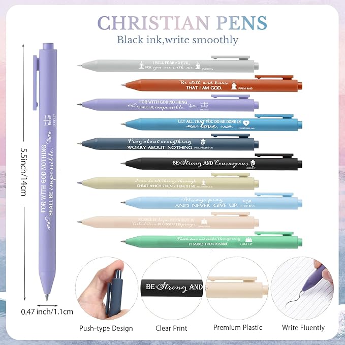 Christian Prayer Journals for Women Bulk Easter Church Gifts Spiral Notebooks with Religious Pens Bible Study Devotional Supplies Sunday School Favors(40 Sets / 80 Pcs)