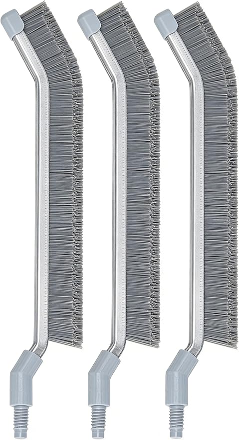 DIY V-Shaped Hard-Bristle Crevice Brush – Replacement for PalNests Crevice Cleaning Brush CB03 & CB04, Deep Clean for Kitchen, Bathroom, Grout & Tight Gaps, Pack of 3