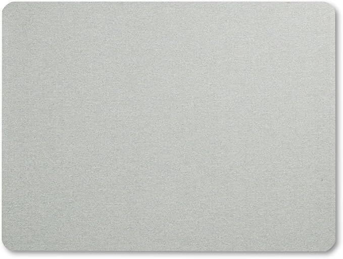 Quartet Bulletin Board, Fabric, 4' x 3', Frameless, High-Density Fiberboard, Oval Office, Gray (7684G)