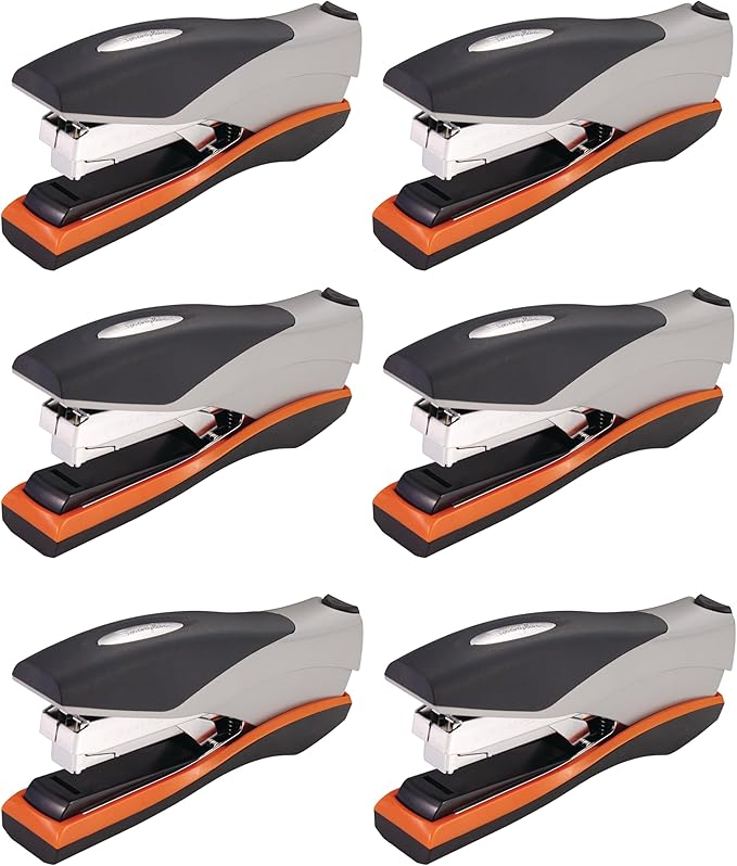 Swingline Optima Stapler Full Size Black/Silver | 40 Sheet Capacity | Reduced Effort | Jam Free | Pack of 6