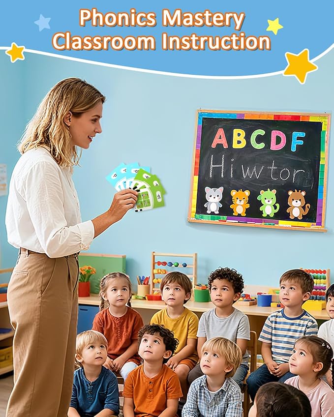Phonics Talking Flash Cards for Toddlers 3-8, 532 Words, Learn to Read with 2 Paths, CVC Blends Digraphs Long Vowel Sounds, Spelling & Reading, Educational Toys for Kindergarten Homeschool Grades 1-2