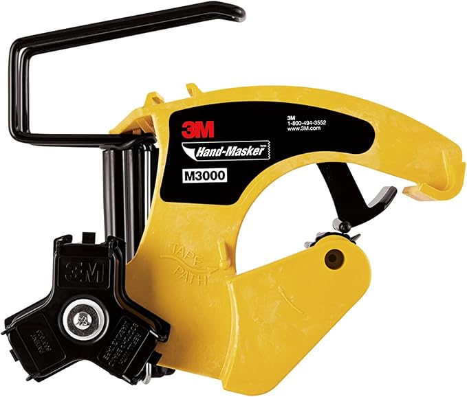 3M Hand Masker M3000 Tape Dispenser, Film & Tape, Applies Painter's Tape to Masking Film or Paper in One Continuous Application, Compact & Lightweight Design, Saves Time When Preparing For Painting
