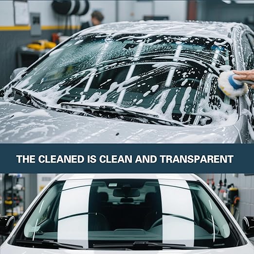 Glass Polish 50ml Cerium Oxide Glass Polishing Solution for Removing Oil Film, Water Spots, Eddies, Glass Water Stains, Wiper Marks on The Glass Surface, Restoring clearity