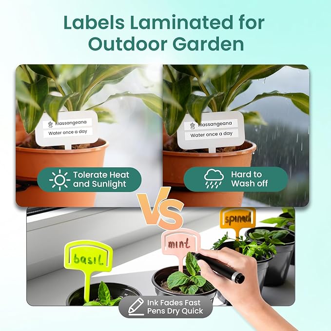 Label Maker Waterproof Labels, Labeler Machine with Tape, D210s Labeling Maker, 16+ Bolder/Handwritten Fonts & Intuitive Shortcut Keys, 12mm Removable Freezer Food Labels for Jars/Containers/Bottle