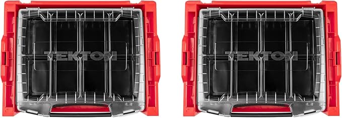 TEKTON 6-Drawer Rolling Stack with Tool Box (L-BOXX 2) and Parts Trays | OLB99201