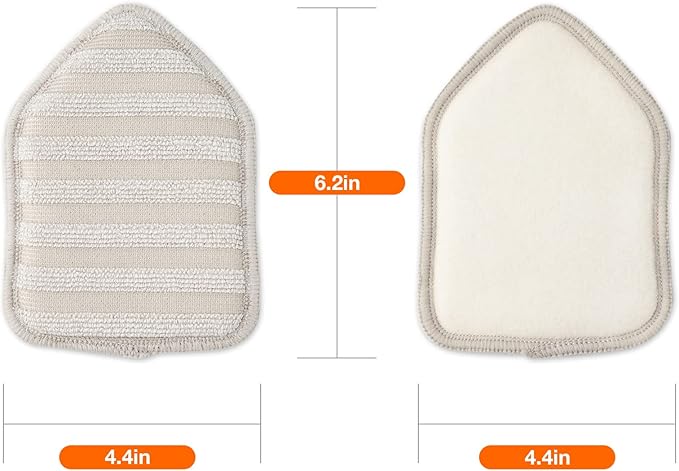 Tile Tub Scrubber Brush Replacement Pads 6 Pieces for Cleaning Bathroom Kitchen Toilet Wall Sink Tile Floor