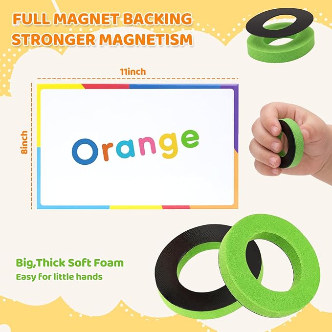 LovesTown Magnetic Alphabet Letters Set for Toddlers, Educational Learning Kit with Double-Sided Board and Storage Box, 234 PCS