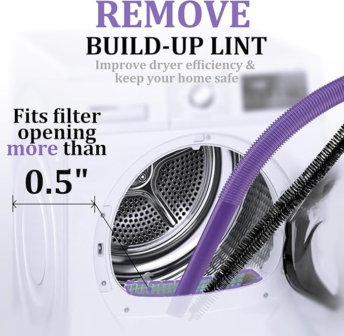 Dryer Vent Lint Vacuum Atttachments for Dyson Gen 5 V15 V12 V11 V10 V8 V7 Detect Absolute Cyclone Outsize Slim Vacuum Cleaner Nozzle Crevice Flexible Dryer Lint Remove Tool Cleaner Kit